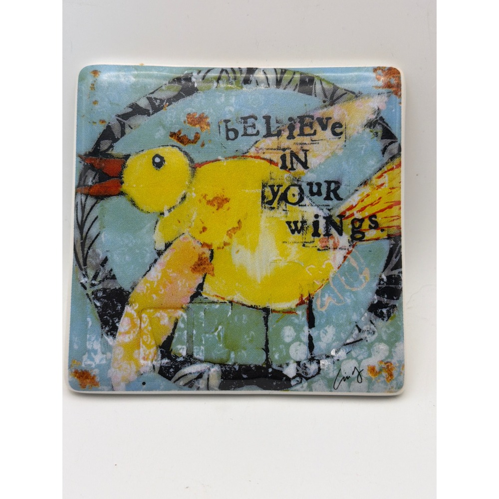 Demdaco Studio Be Cindy Wunsch Believe in Your Wings Ceramic Plaque 100520